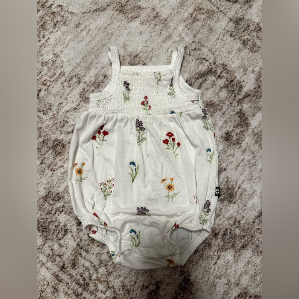 Wildflower smocked Bubble